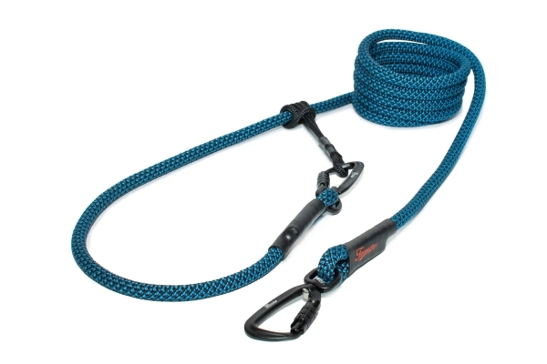 EASYLONG Hundeleine TWIST - L - 2m - schwarz und blau